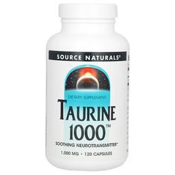 Source Naturals Taurine 1000 1 000 Mg 120 Capsules