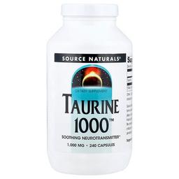 Source Naturals Taurine 1000 1 000 Mg 240 Capsules