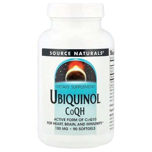Source Naturals Ubiquinol Coqh 100 Mg 90 Softgels product image