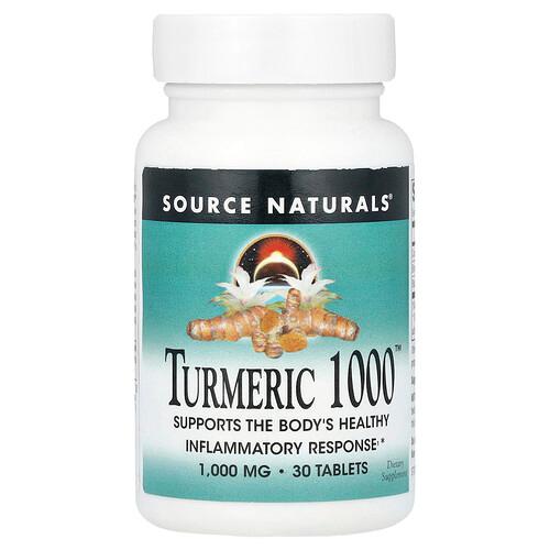 Source Naturals Turmeric 1000 1 000 Mg 30 Tablets product image