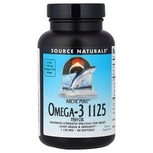 Source Naturals Arctic Pure Omega 3 Fish Oil 1 125 Mg 60 Softgels product image