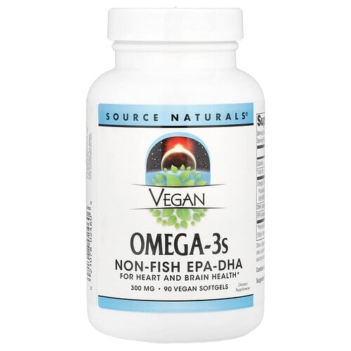 Source Naturals Vegan Omega 3s 300 Mg 90 Vegan Softgels product image