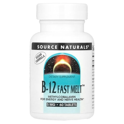 Source Naturals B 12 Fast Melt 5 Mg 60 Tablets product image