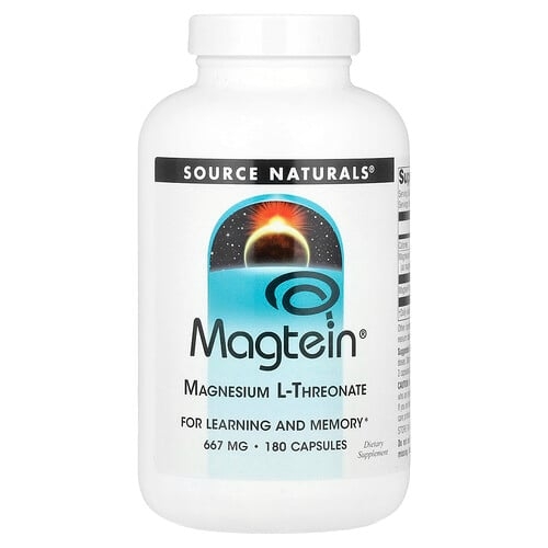 Source Naturals Magtein Magnesium L Threonate 180 Capsules product image