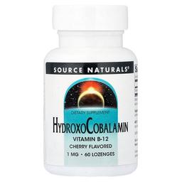 Source Naturals Hydroxocobalamin Cherry 1 Mg 60 Lozenges