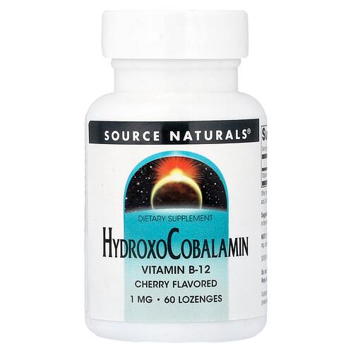 Source Naturals Hydroxocobalamin Cherry 1 Mg 60 Lozenges product image