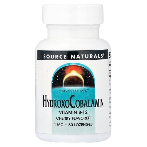 Source Naturals Hydroxocobalamin Cherry 1 Mg 60 Lozenges product image