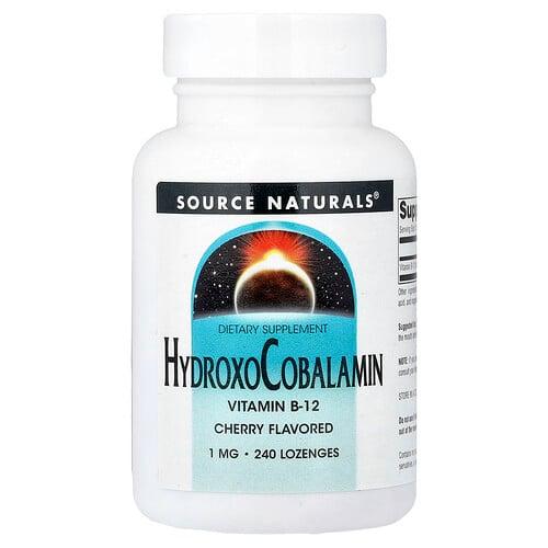 Source Naturals Hydroxocobalamin Cherry 1 Mg 240 Lozenge product image