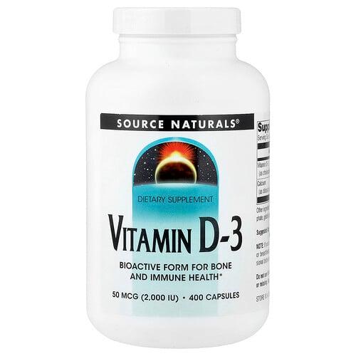 Source Naturals Vitamin D 3 400 Capsules product image