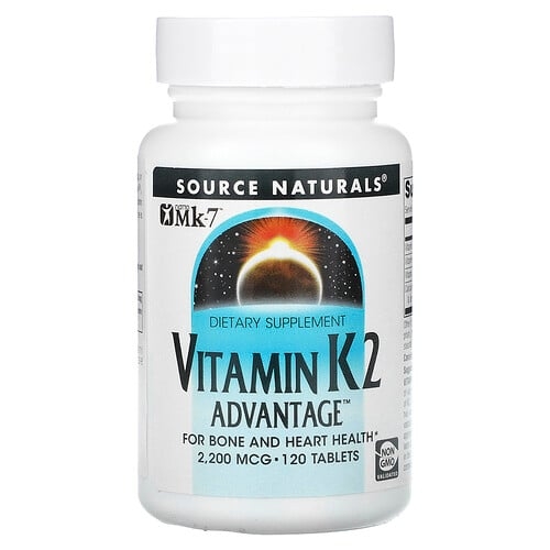 Source Naturals Vitamin K2 Advantage 2 200 Mcg 120 Tablets product image