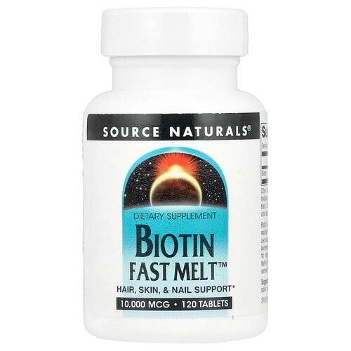 Source Naturals Biotin Fast Melt 10 000 Mcg 120 Tablets product image