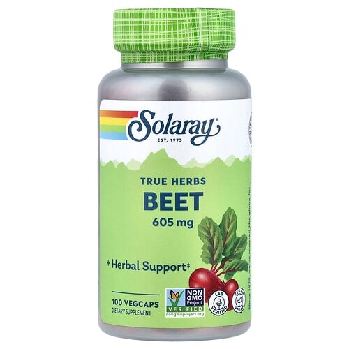 Solaray True Herbs Beet 605 Mg 100 Vegcaps product image