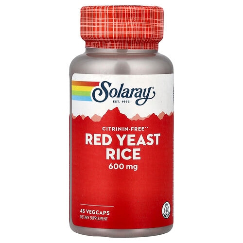 Solaray Red Yeast Rice 600 Mg 45 Vegcaps product image