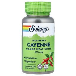 Solaray True Herbs Cayenne 515 Mg 100 Vegcaps