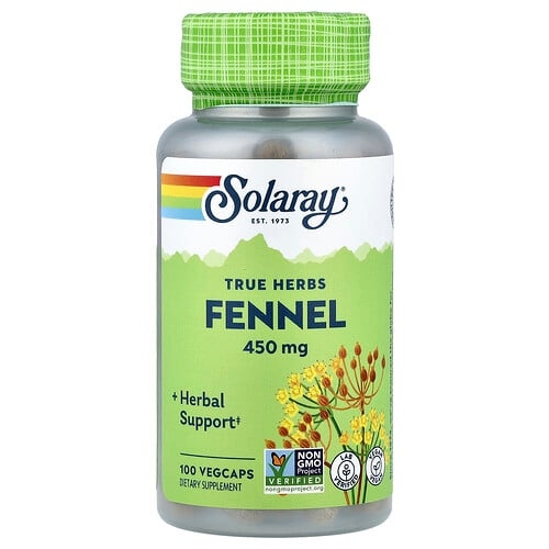 Solaray True Herbs Fennel 450 Mg 100 Vegcaps product image