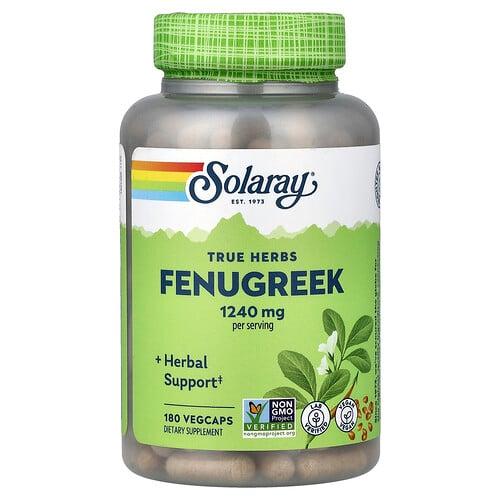 Solaray True Herbs Fenugreek 180 Vegcaps 620 Mg Per Capsule product image