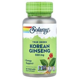 Solaray True Herbs Korean Ginseng 550 Mg 50 Vegcaps