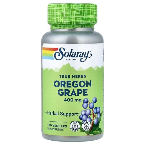 Solaray True Herbs Oregon Grape 400 Mg 100 Vegcaps product image