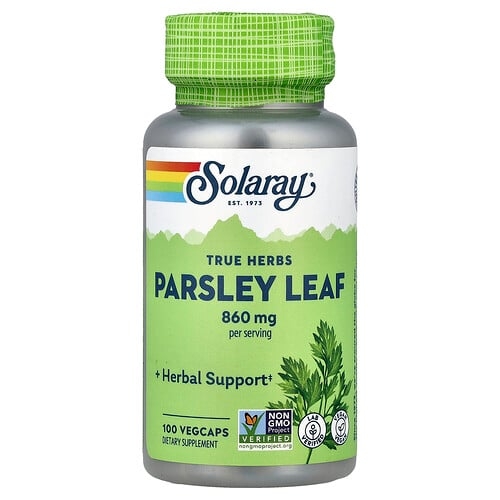 Solaray True Herbs Parsley Leaf 100 Vegcaps 430 Mg Per Capsule product image