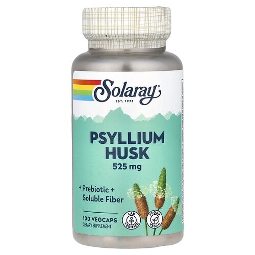 Solaray Psyllium Husk 525 Mg 100 Vegcaps product image