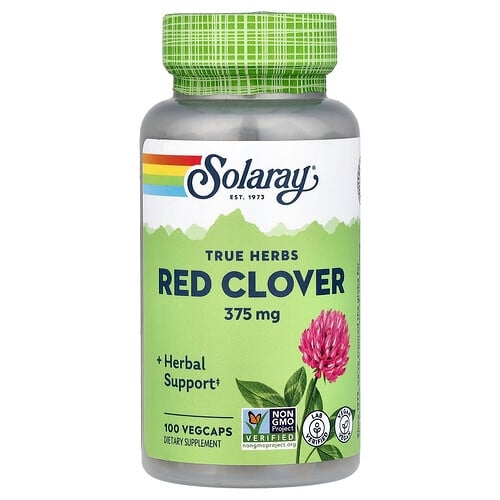 Solaray True Herbs Red Clover 375 Mg 100 Vegcaps product image