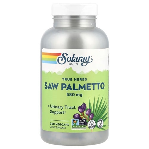 Solaray True Herbs Saw Palmetto 580 Mg 360 Vegcaps product image