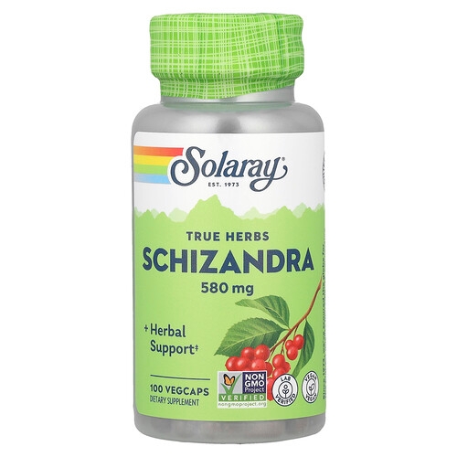 Solaray True Herbs Schizandra 580 Mg 100 Vegcaps product image