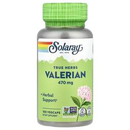 Solaray True Herbs Valerian 470 Mg 100 Vegcaps