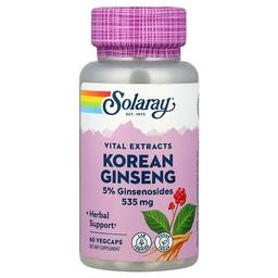 Solaray Vital Extracts Korean Ginseng 535 Mg 60 Vegcaps