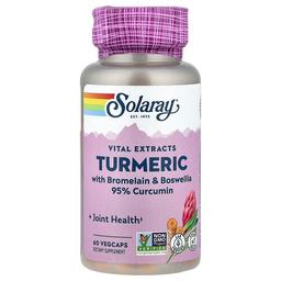 Solaray Vital Extracts Turmeric With Bromelain Boswellia 60 Vegcaps