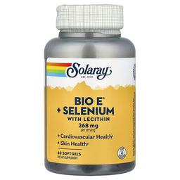 Solaray Bio E Selenium With Lecithin 60 Softgels