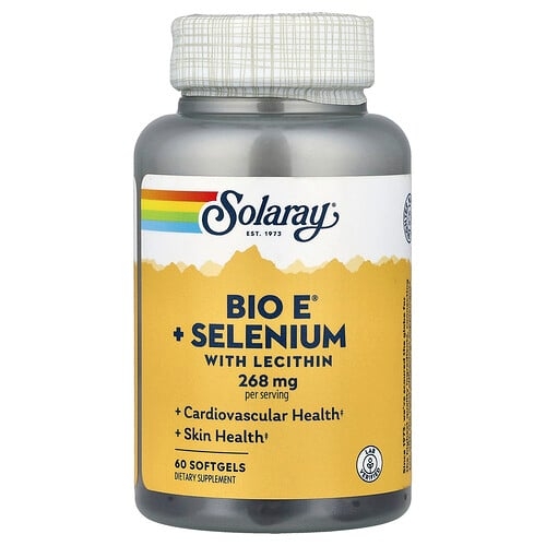 Solaray Bio E Selenium With Lecithin 60 Softgels product image