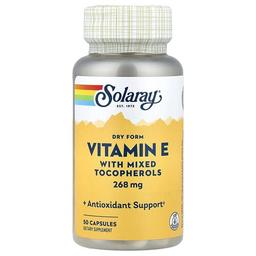 Solaray Vitamin E With Mixed Tocopherols 268 Mg 50 Capsules