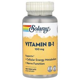 Solaray Vitamin B 1 100 Mg 100 Vegcaps