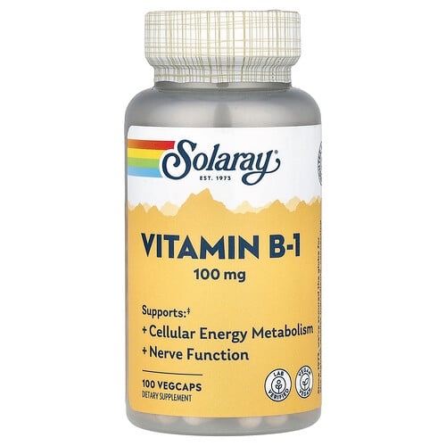 Solaray Vitamin B 1 100 Mg 100 Vegcaps product image