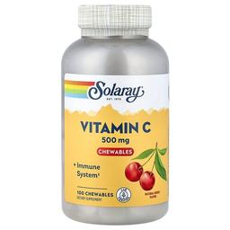 Solaray Vitamin C Chewables Natural Cherry 100 Chewables