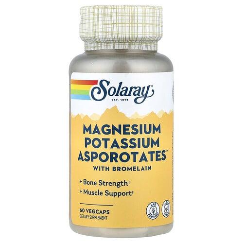 Solaray Magnesium Potassium Asporotates With Bromelain 60 Vegcaps product image