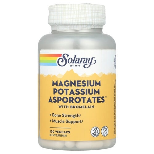 Solaray Magnesium Potassium Bromelain 120 Vegcaps product image
