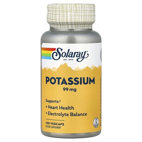 Solaray Potassium 99 Mg 100 Vegcaps product image
