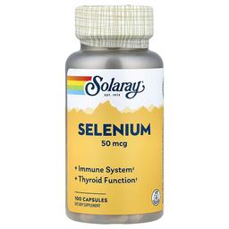 Solaray Selenium 50 Mcg 100 Capsules