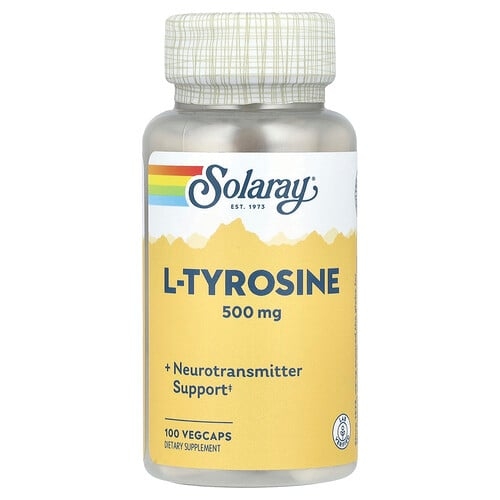 Solaray L Tyrosine 500 Mg 100 Vegcaps product image