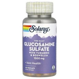 Solaray Glucosamine Sulfate With Turmeric Boswellia 60 Vegcaps