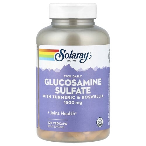 Solaray Two Daily Glucosamine Sulfate 120 Vegcaps product image