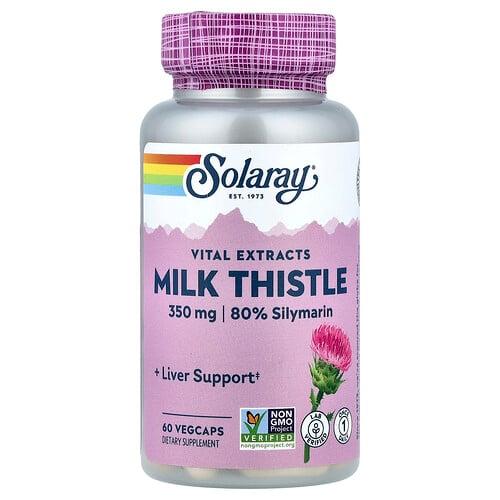 Solaray Vital Extracts Milk Thistle 60 Vegcaps product image