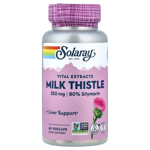 Solaray Vital Extracts Milk Thistle 60 Vegcaps product image