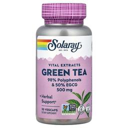 Solaray Vital Extracts Green Tea 500 Mg 30 Vegcaps