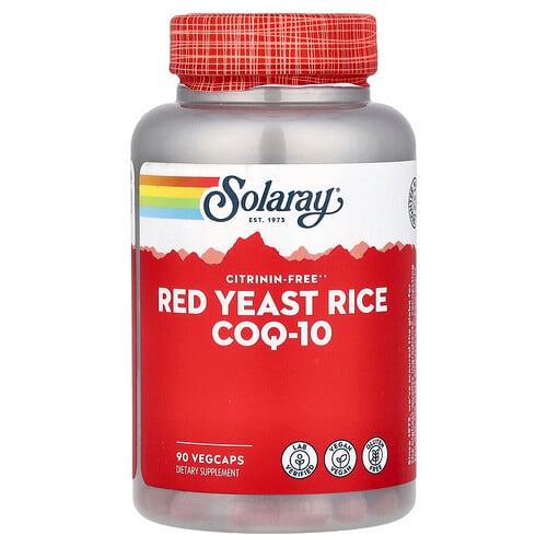 Solaray Red Yeast Rice Coq 10 90 Vegcaps product image