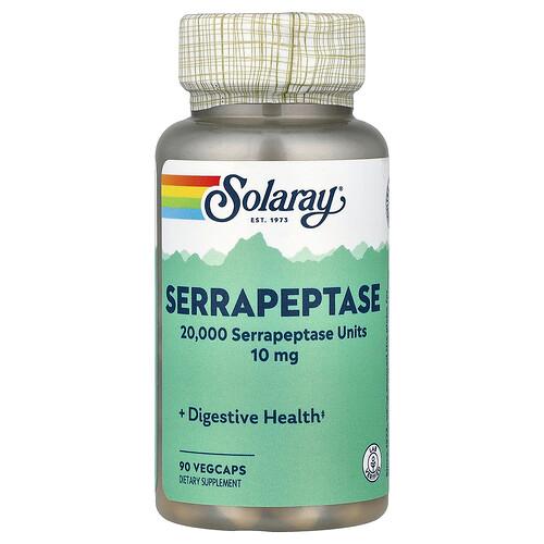 소라레이 Solaray, 세라펩타제, 10mg, 베지 캡슐 90정 product image