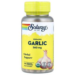 Solaray Organic Garlic 560 Mg 100 Organic Capsules
