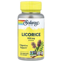 Solaray Licorice 100 Vegcaps 450 Mg Per Capsule